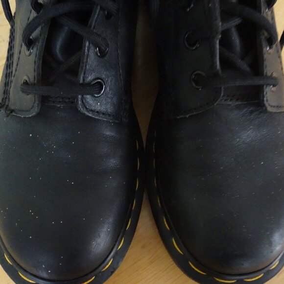 Dr. Martens Pascal Combat Boots Size 8 Black Soft Leather Lace Up - Picture 5 of 7